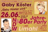 '80er Jahre Party' mit Limahl im Kaleidoskop, Gronau